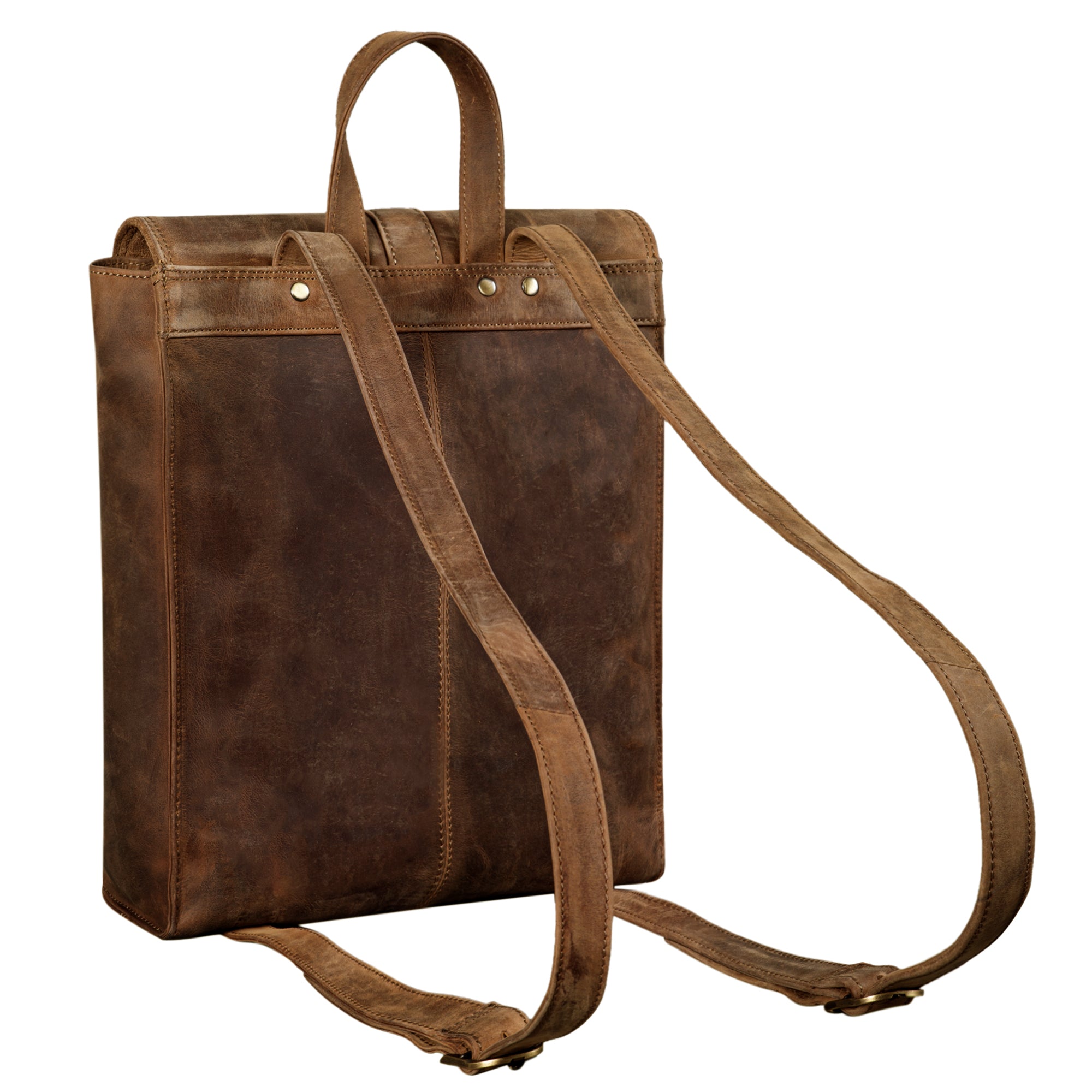 Leder Vintage Handtasche Rucksack